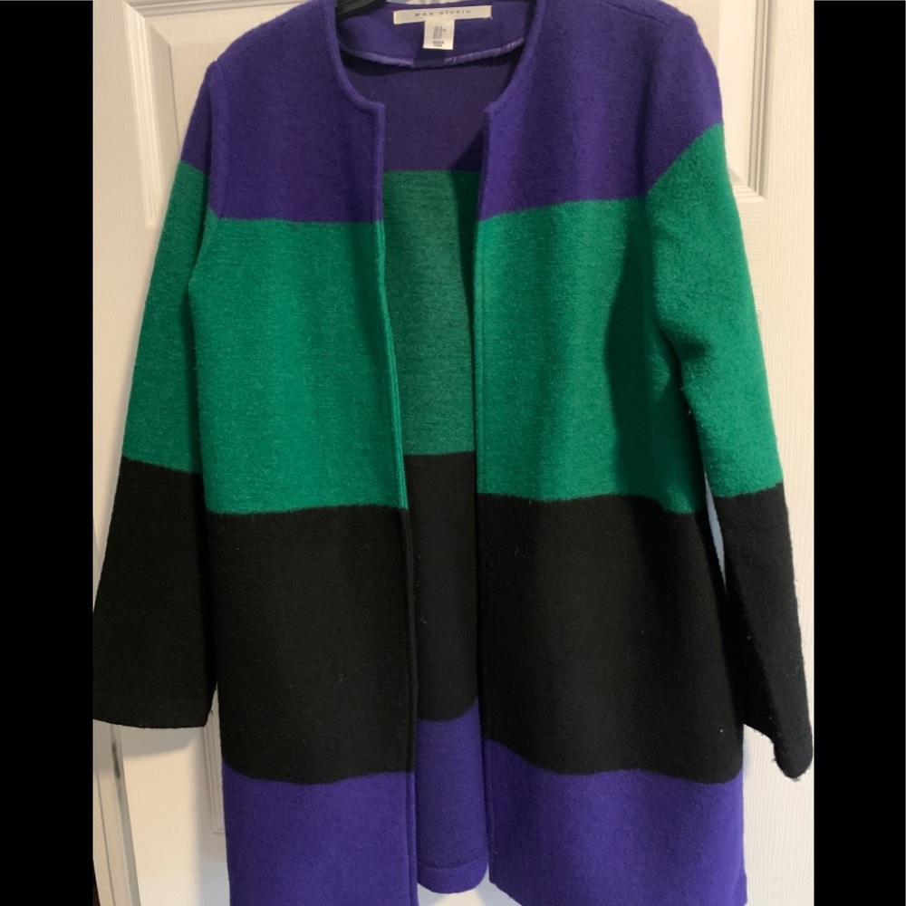Max Studio Wool Blend Cardigan Sweater